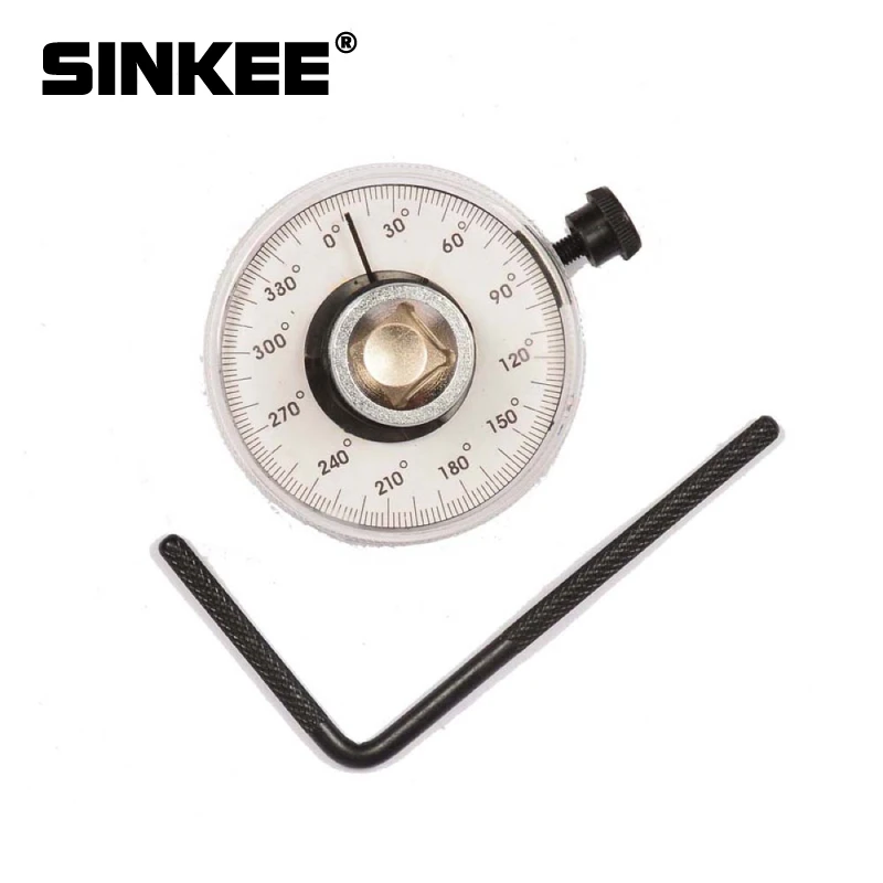 Car Auto 1/2" Torque Wrench 360° Angle Gauge Dial Meter Measurer Two Lengths Car Auto 1/2" Torque Wrench 360° Angle Gauge Dial Meter Measurer Two Lengths