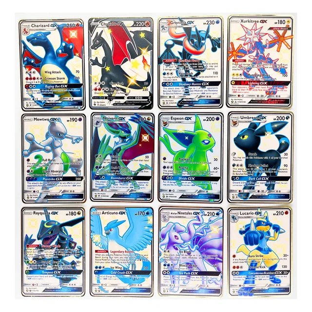 27 Styles Pokemon Metal Star Charizard Greninja Rayquaza Mewtwo Toys Hobbies Hobby Collectibles Game Collection Anime Cards 1