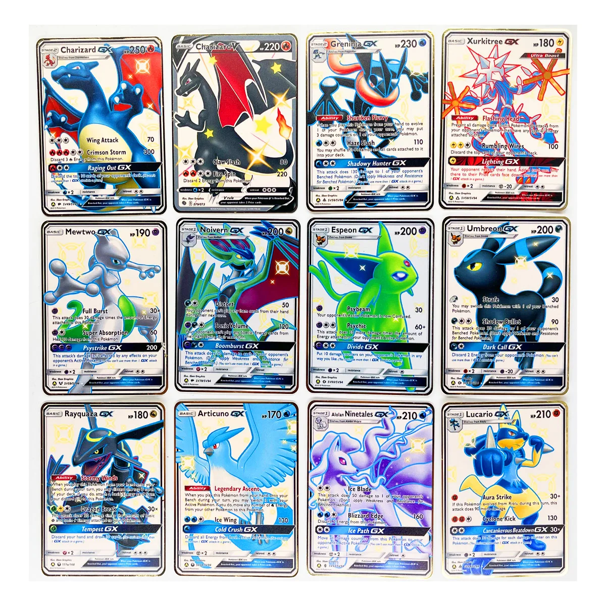 27 стилей Покемон металлическая звезда Charizard Greninja Rayquaza Mewtwo игрушки хобби