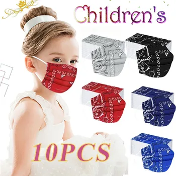 

10PCS Cartoon Kids Disposable Mask Children mask Disposable Face Mask 3Ply Ear Loop Face Mouth Mask Fast Delievry#Y40