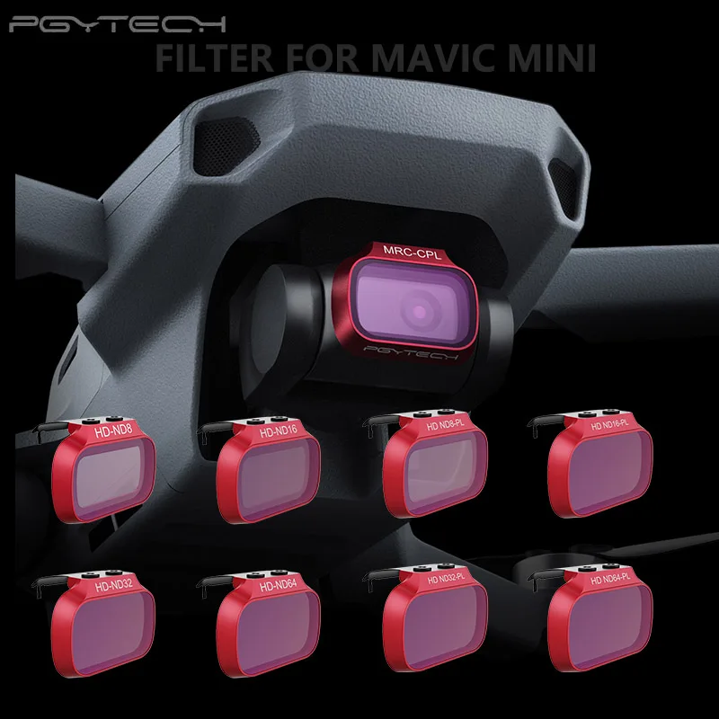 Super Sale JGW PGYTECH Mavic Mini Filter ND8 16 32 64 /ND8 16 32 64 PL Camera Lens Filters Kit for DJI Mavic Mini Drone Accessories 