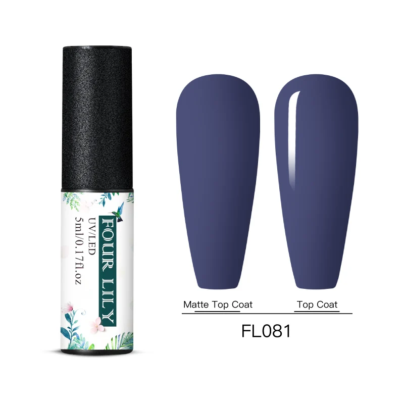 Four Lily Gel Nail Polish Pure Color Semi Permanent UV Gel Nail Polish Gel For Manicure Varnish Paint Hybrid Nail Art Lacquer - Цвет: BS06852