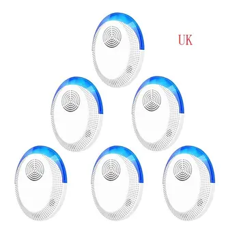 

1/2/4/6 pcs Ultrasonic Household Insect Repellent Pest Repeller Silent Operation Low Power Consumption Wide Coverage