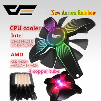 

darkFlash aigo PC CPU Cooling Fan Cooler 4 Heatpipes CPU Cooler Fan Radiator Aluminum Heatsink LGA775/1155/1156/1366/AM3/AM4