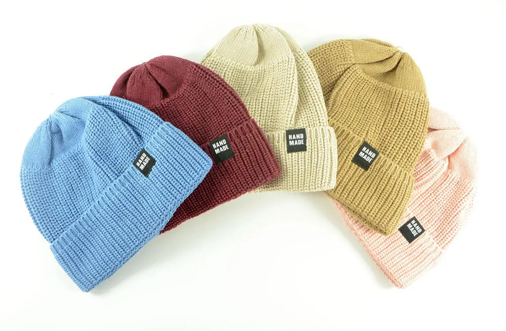 Beanies/Новинка года; однотонные вязаные теплые мягкие модные шапки в Корейском стиле; детские шерстяные Повседневные шапки; элегантная шапочка