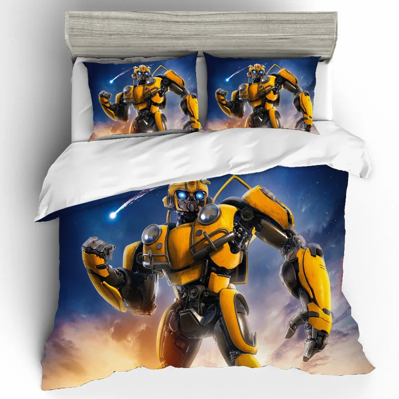 Автоботы Шмель постельное белье s King size 3D печать постельное белье пододеяльник простыни наволочки постельное белье домашний текстиль