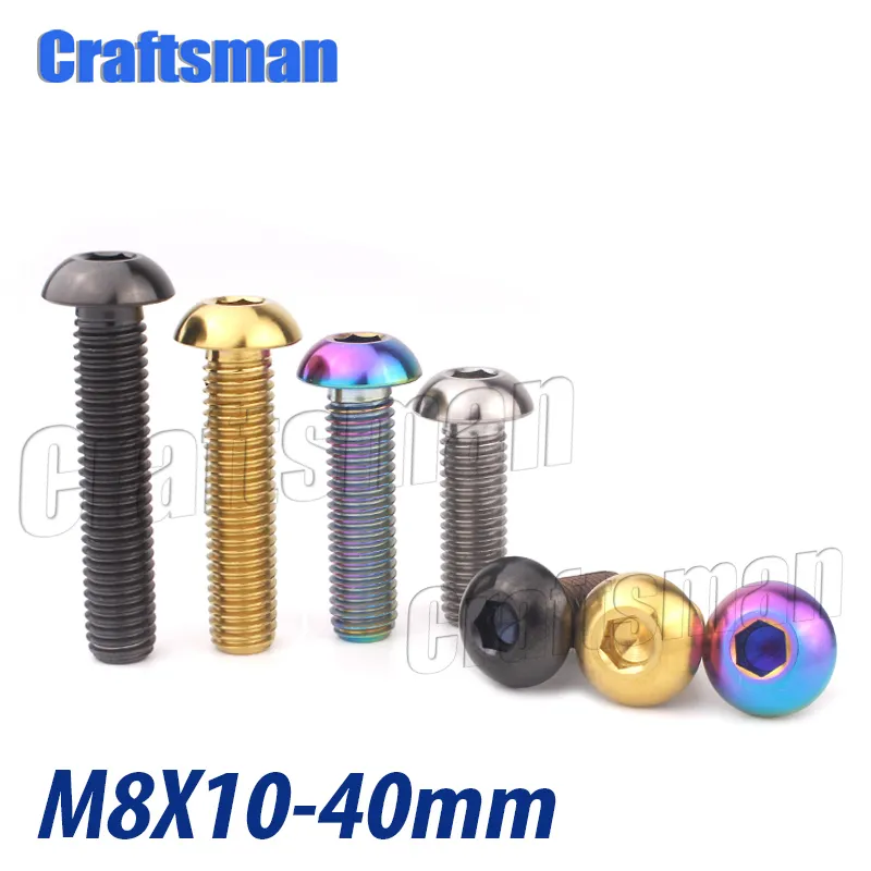 TITANIUM M8 X30MM TAPERED HEAD SCREWS sold in packs of 1,2,4,6 and 8 
