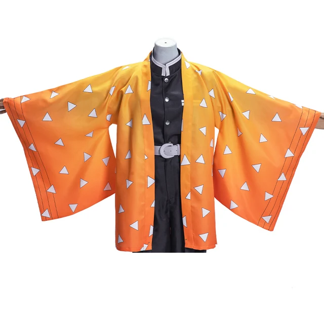Demon Slayer Kimetsu no Yaiba Agatsuma Zenitsu Kamado Tanjirou Tomioka Giyuu Himejima Kyoumei Cloak Haori Kimono Yukata Cosplay 4