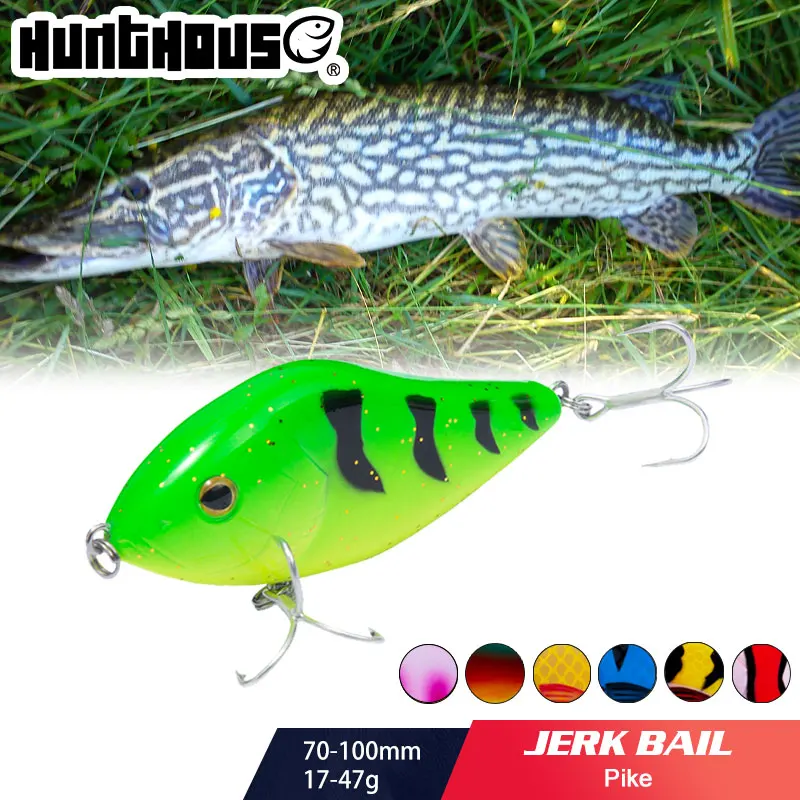 Рыболовная приманка Hunthouse LW130pencil VIB Джеркбейт кренкбейт 7 см/17 г 10 см/47 радужного