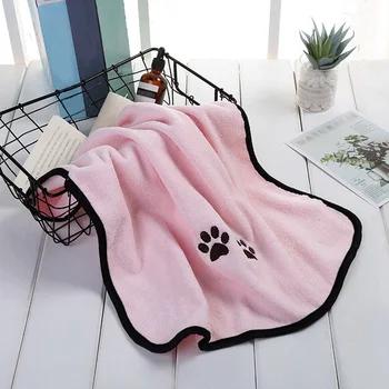 

New Pets Dog Bath Towels Perros For Dogs Cat Puppy Microfiber Super Absorbent Pet Drying Hair Towel Blanket Cleaning Supply*/