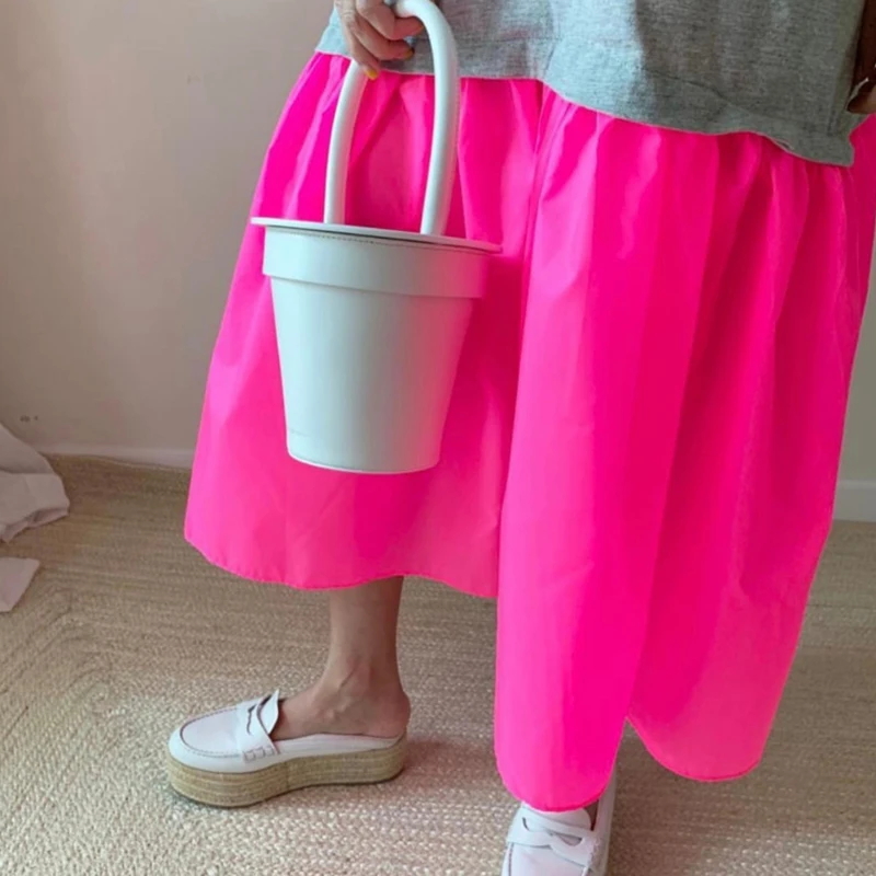 详情 (13).jpg TWOTWINSTYLE Elegant Patchwork Hit Color Dress Women O Neck Half Sleeve Oversize Casual Midi Dresses Female 2020 Summer Clothes