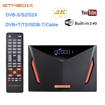 

Gtmedia V8 UHD satellite receiver Builtin wifi support DVB-S/S2/S2X+T/T2/Cable Spain Portugal Europe 1080p better V8 POR2
