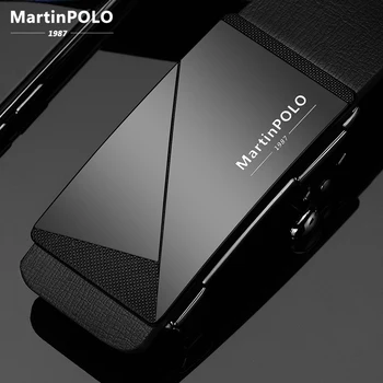 

MARTINPOLO luxury Business leather Belt men cowhide Strap for jean alloy buckle designer Automatic Belts casual black MP01401P