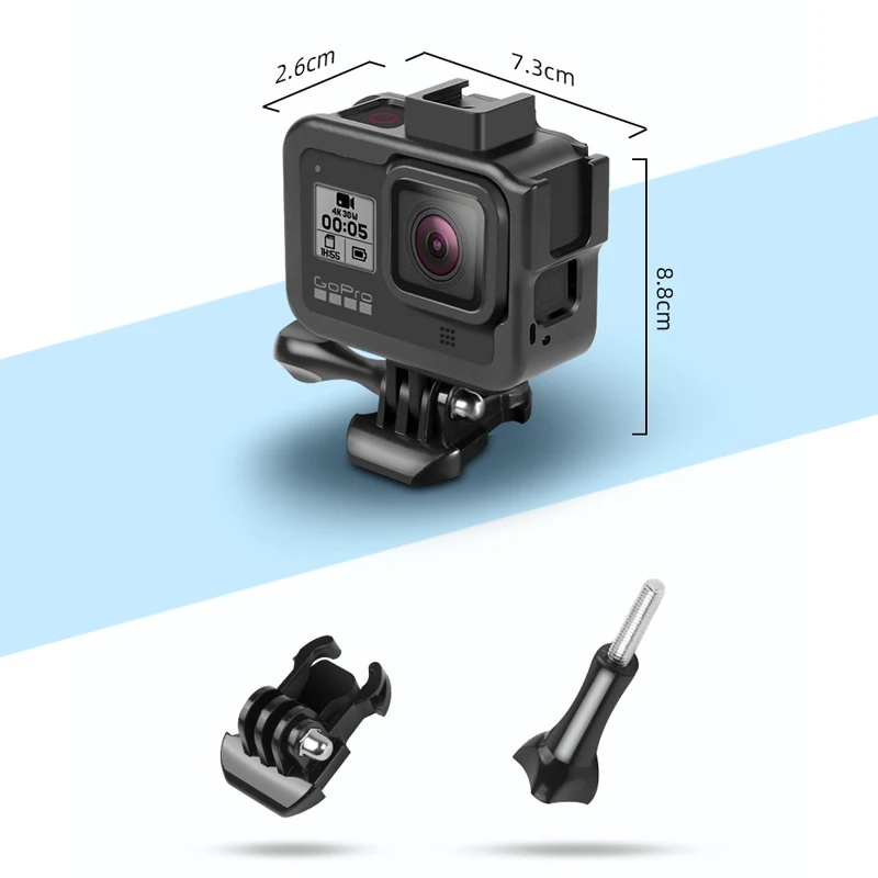 Новинка, защитная рамка из алюминиевого сплава для GoPro Hero 8, Черный Защитный чехол для GoPro Hero 8, аксессуары для экшн-камеры