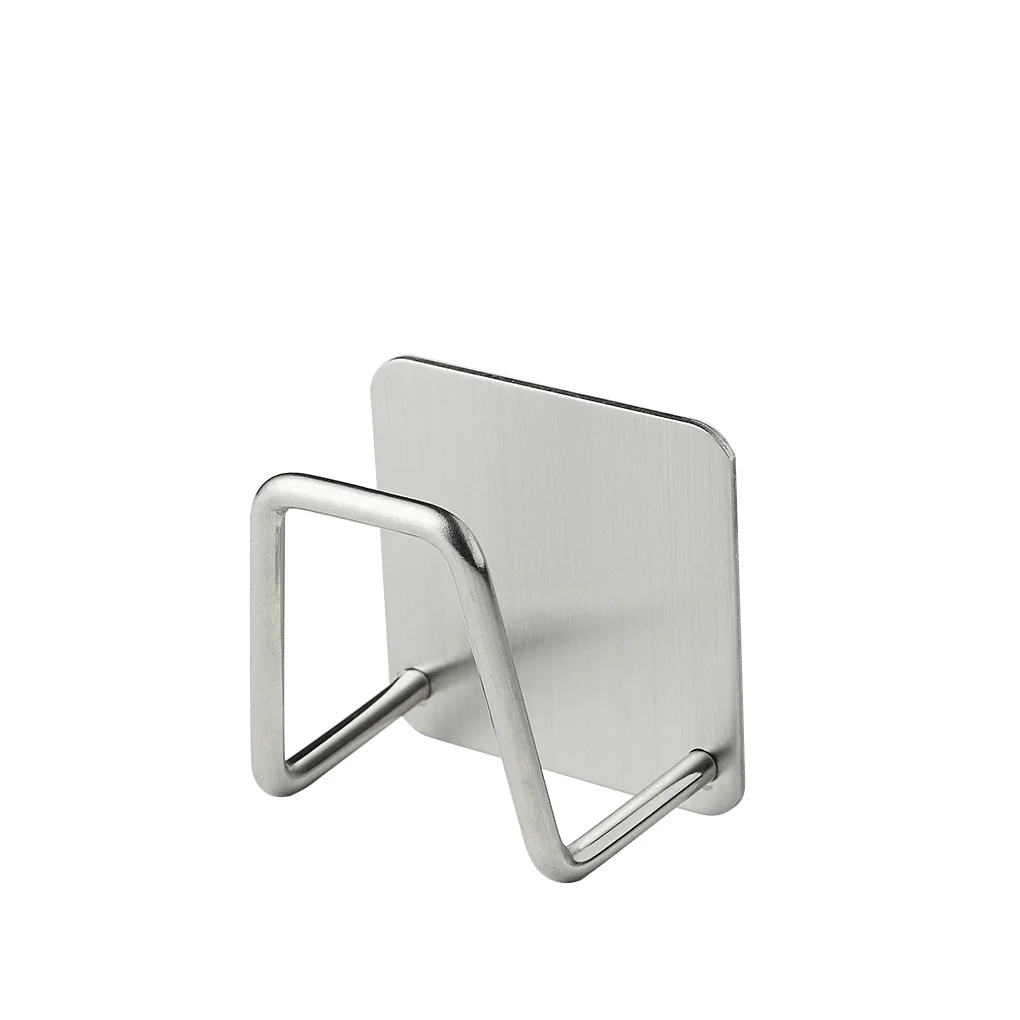 

Kitchen Stainless Steel Sponges Holder Self Adhesive Sink Sponges Drain Drying Rack Kitchen Sink Accessories Organizer