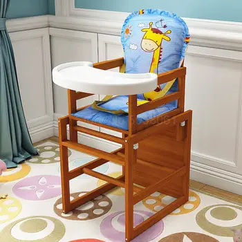 

Baby's Dining Chair Solid Wood Children's Dining Chair Baby's Multi-functional Chair Baby's Dual-purpose Wooden Dining Table And