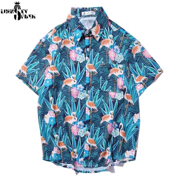 

Mens 2020 Hip Hop Shirts Streetwear Men Women Hawaiian Shirt Harajuku Summer Beach Shirt Casual Shirt Tops Short Sleeve