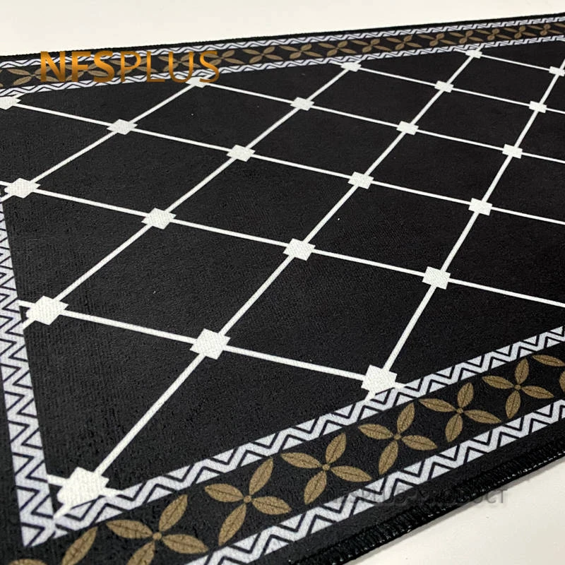 Geometric Kitchen Carpet Floor Mat Rugs Polyester Fiber Printed Home Decorative Anti-Slip Hallway Door Mats Entrance Doormat