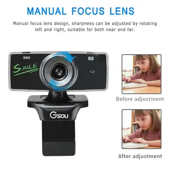 

2020 Webcam Built in Noise-reduction Microphone High-end Video Call Web mini Camera Computer Peripheral for PC Laptop Computer