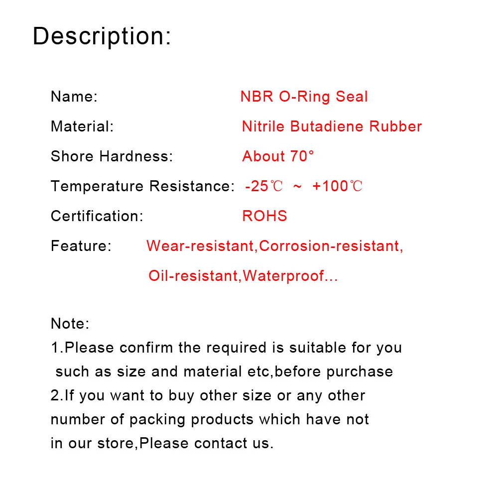 NBR Ring Gaskets rubber o rings sealing gasket rubber washers oil seals keycap o rings silicone o rings stainless steel washer rubber grommet CS 4mm OD 13mm~180mm Nitrile Butadiene Rubber O-Ring Washer Resistance To Oil Abrasion Machine Seal