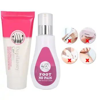 

Depilatory Cream Natural Skin-Friendly Body Hair Remover Non-Toxic Body Cream for Men Women Hair Remover