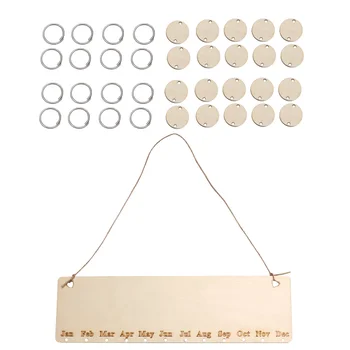 

Celebrations Calendar Home Decor Wooden DIY Calendar Plaque Hanging Birthday Reminder Board DIY Wooden Calendar Listing