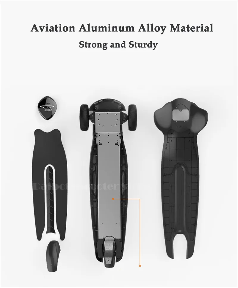 Tomollo Three Wheel Electric Scooter 6 Inch Self Balancing Scooters 36V 250W Spring Shock Absorption Electric Skateboard Scooter (6)