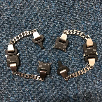 

New ALYX CUBIX MINI NECKLACES Men Women 1017 ALYX 9SM NECKLACE Chain Link Two Colors Metal Buckle ALYX Necklace
