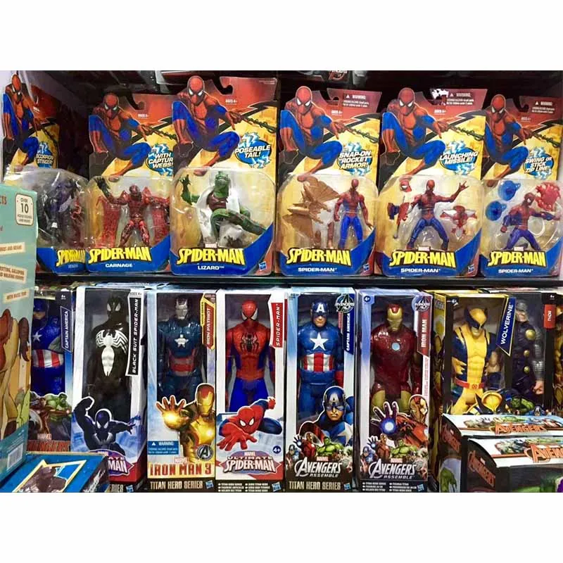 30 см Marvel Мстители эндгейм танос Человек-паук Халк Железный человек Капитан Америка Тор Росомаха фигурка героя игрушки куклы для детей