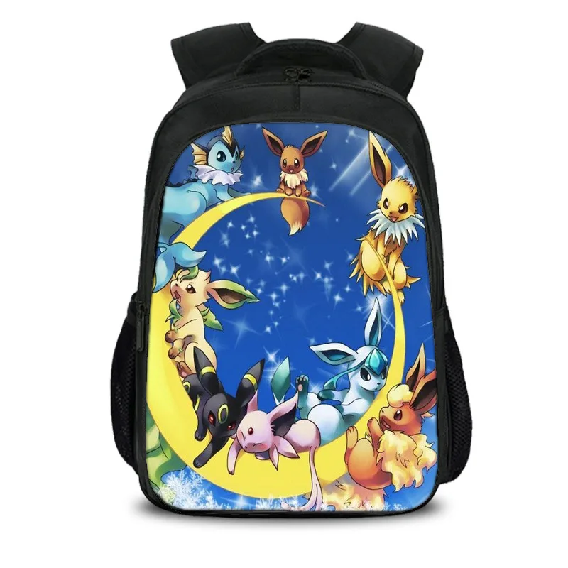 Аниме Рюкзак Pokemon Карманный Монстр школьная сумка Ash Пикачу школьные рюкзаки для девушек мальчиков рюкзак для переноски детей Детский рюкзак для книг