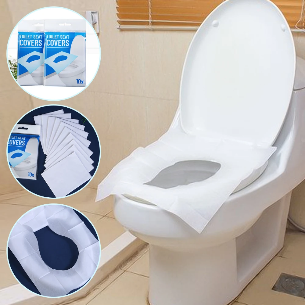 100pcs/pack Portable Disposable Toilet Seat Soluble Bacteria proof