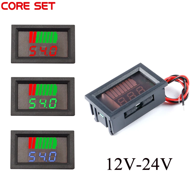 12V 24V Lead Lead acid Battery Charge Level Indicator Digital Lithium Battery Capacity tester