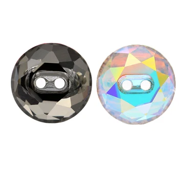 

12mm Apparel Sewing Black buttons strass glass crystal buttons diy Handicraft decorative for clothes buttons Fabric crafts sewin
