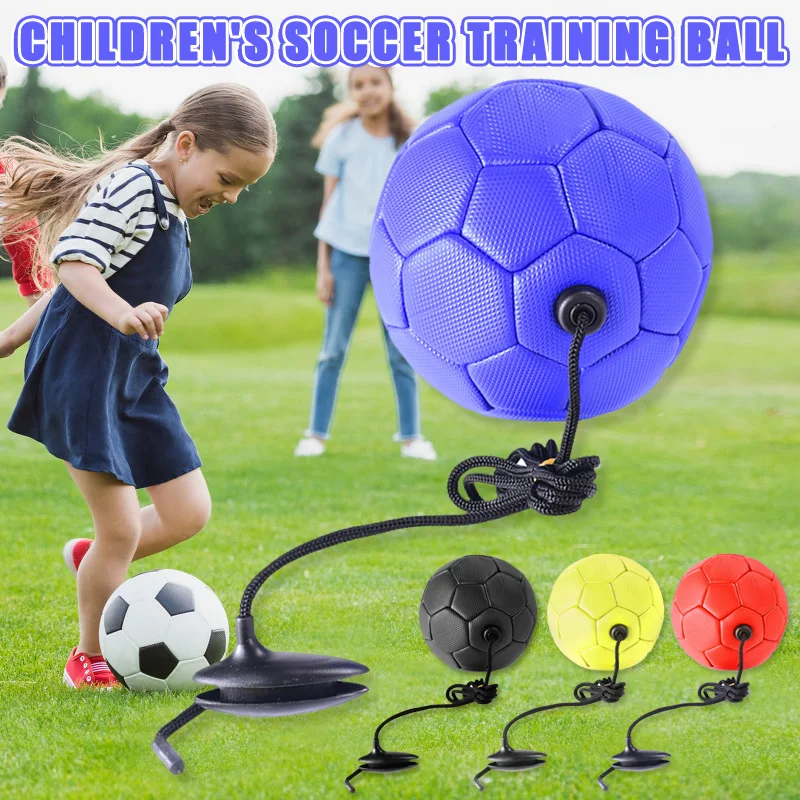 

New Soccer Training Ball Football with Rope Practice for Children Kids Beginner Trainer LMH66