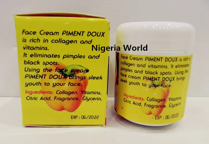 piment doux face whitening cream