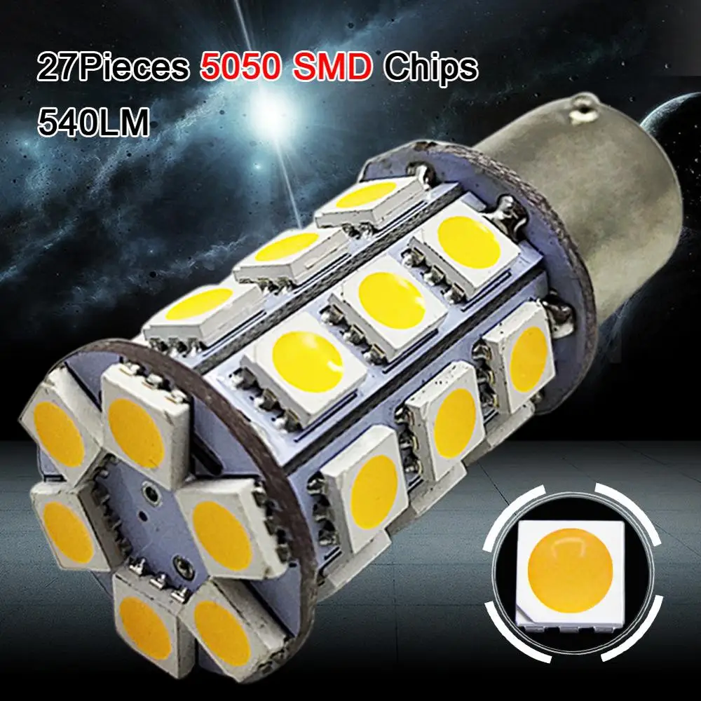 2 шт. 6 в 12 В 24 30 10 80 27 smd 5050 1156 BA15S P21W светодиодный стоп светильник для автомобиля