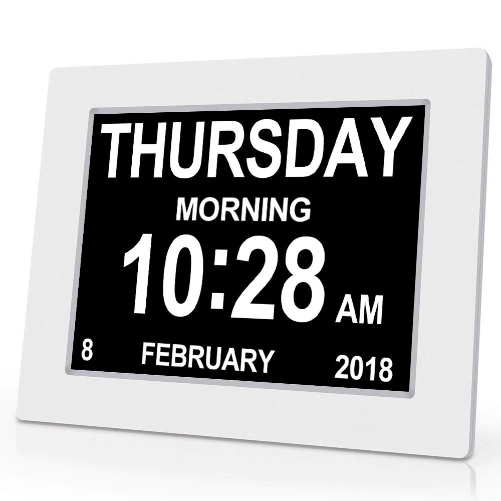 Led Digital Clock Calendar Day Home Decor Day/week/month/year For