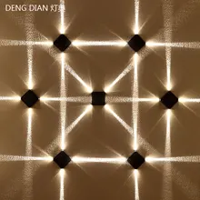 IP65 Светодиодный светильник на открытом воздухе, светильник на открытом воздухе, водонепроницаемый настенный светильник, современный садовый настенный светильник, AC220-240V, декоративный светильник, 4W