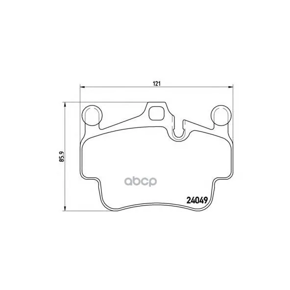 Комплект Тормозных Колодок Передних Brembo арт. P65014