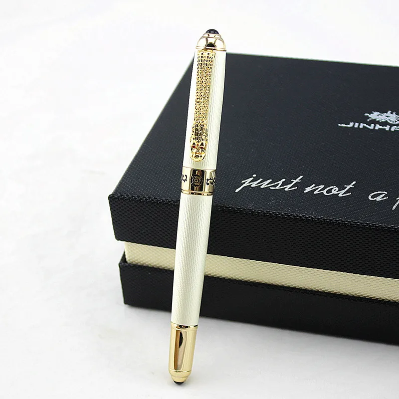 JINHAO Роскошная деловая офисная ручка с надписью драконом металлическая шариковая