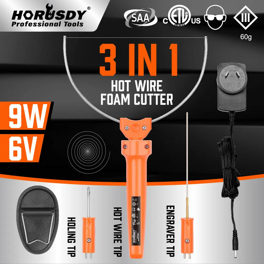 2021-SEDY 3in1 Hot Wire Foam Cutter Knife Engraving Kit Styrofoam Polystyrene Cutting Tool