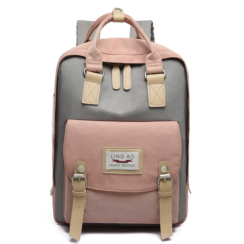 

Doughnuts Backpack Casual Fashion Large Capacity Contrast Color Nylon Wear-Resistant Anti-Spillage Multi-functional Mummy Bag Sc