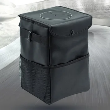 

25*16*16cm Car trash bag Folding storage box Black Convenient and practical