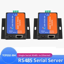 2PCS USR-TCP232-304 Serial RS485 to TCP/IP Ethernet Server Converter Module with Built-in Webpage DHCP/DNS Supported