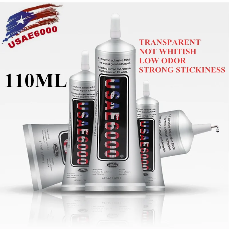

New E6000 glue 110ml Comes With A Needle Leather Plastic Acrylic Glue Metal Glue 1PCS