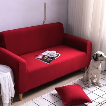 

Solid Color Sofa Set Stretch Sofa Set Stretch Sofa Cover Sofa Set with 2 Pillowcase All-Inclusive Sofa Cover