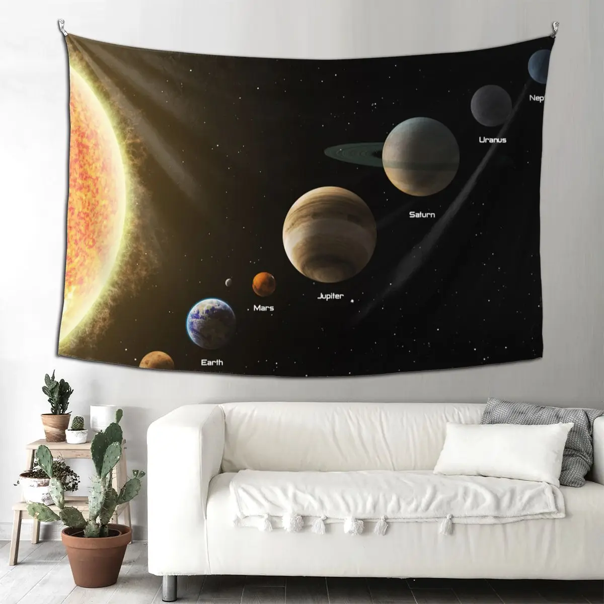 Universe Space Nebula Galaxy Tapestry Bohemian Wall Hanging Solar System Decoration for Bedroom Background Cloth Art Tapestries | Дом и сад