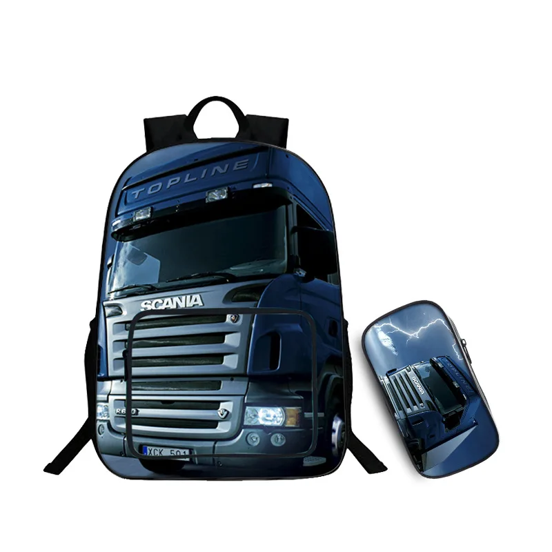 Школьный рюкзак Scania для студентов, школьные сумки с 3D принтом для подростков, мужские школьные рюкзаки большой емкости, модные рюкзаки Mochila