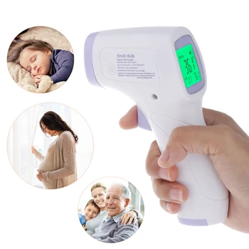

Digital LCD Thermometer Infrared Forehead Ear Body Non-touch Baby Adult Temperature Meter Fever Temperature Meter Measure Tool