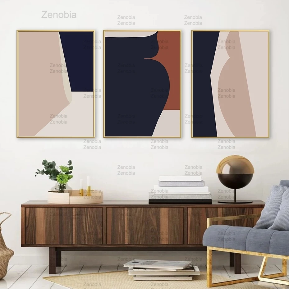 

Abstract Geometric Color Block Canvas Painting Wall Art Modular Posters and Prints Nordic Pictures Living Room Home Decoration